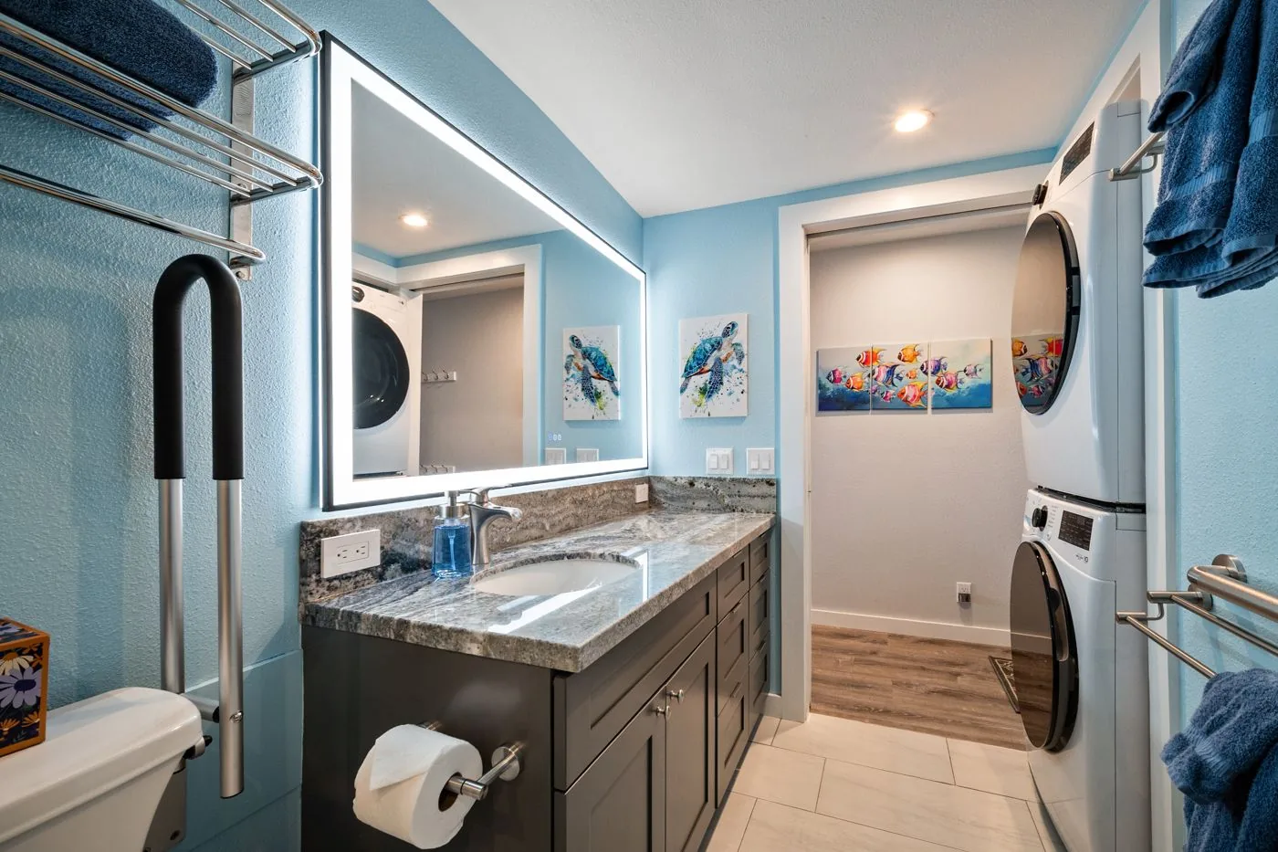 Bathroom grab bars and rails
